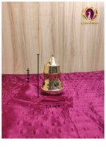 Brass Pacha Kapoora Vilaku 4.8 Inch height and length measurements