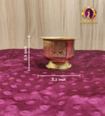 Brass Prasadha Bowl with Vel measurements 2.5 × 3.2 inch – Chandran Metals