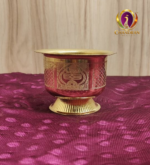Brass Prasadha Bowl with Vel decorative front detail – Chandran Metals