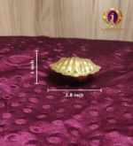 Brass Shell Shape KumKum Box 1 Inch measurements