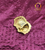 Brass Shell Shape KumKum Box 1 Inch open view