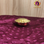 Brass Shell Shape KumKum Box 0.8 Inch