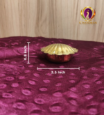 Brass Shell Shape KumKum Box 0.8 Inch measurements