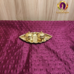 Brass Oval Two Cup Kumkum Box 6 Inch