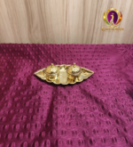 Brass Oval Two Cup Kumkum Box 6 Inch
