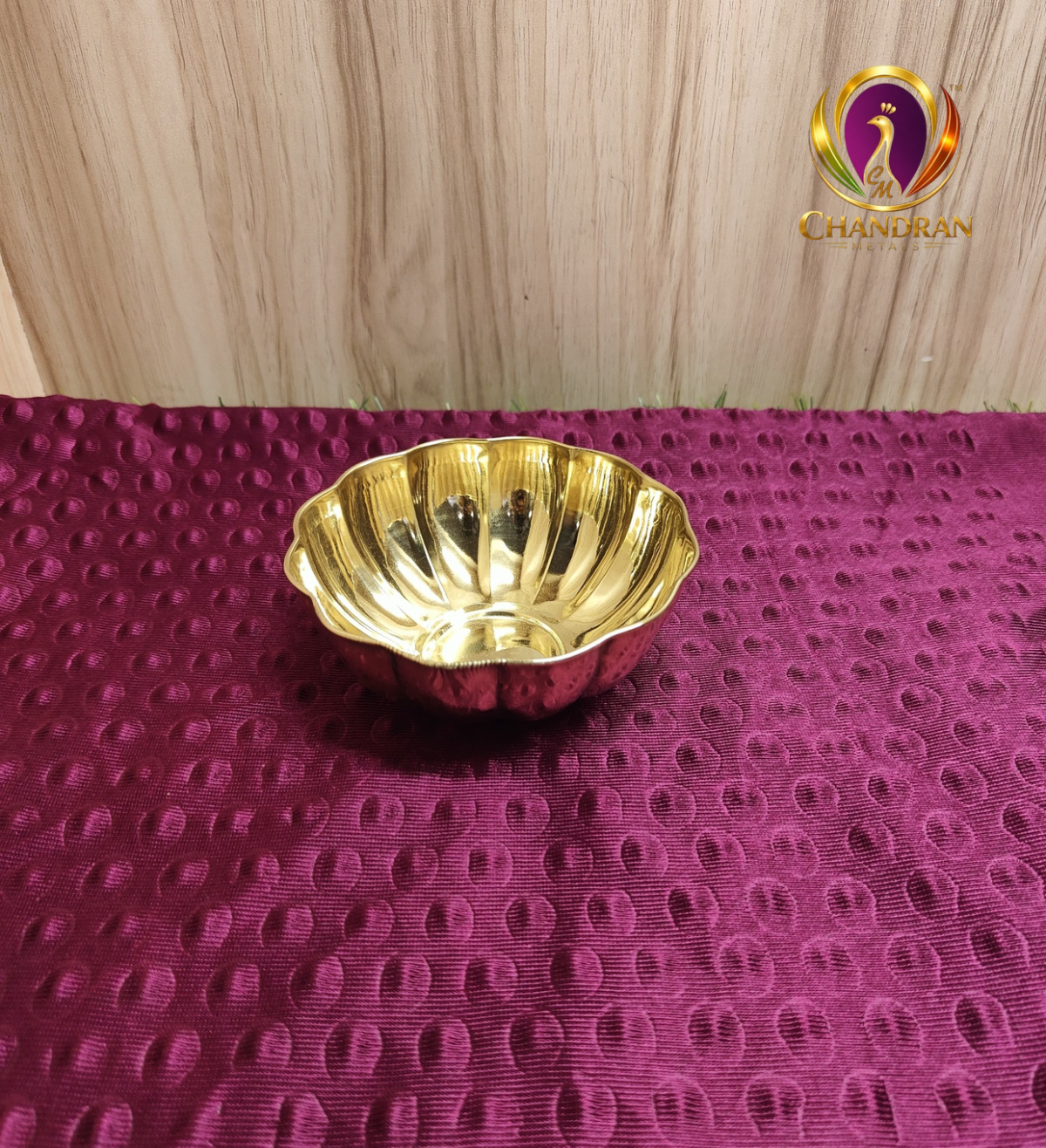 Brass Shesmal Bowl 1.8 Inch last view
