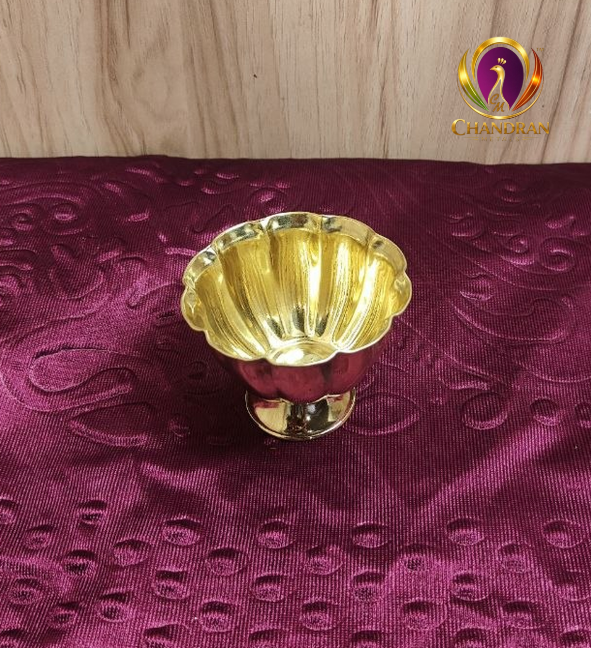 Brass Chandhan Cup 3 Inch last view