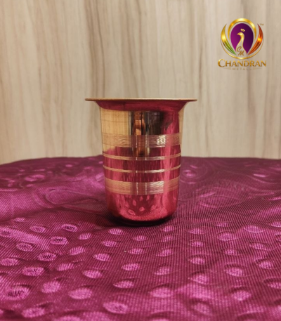 Copper Glass Tumbler 3.5 Inch