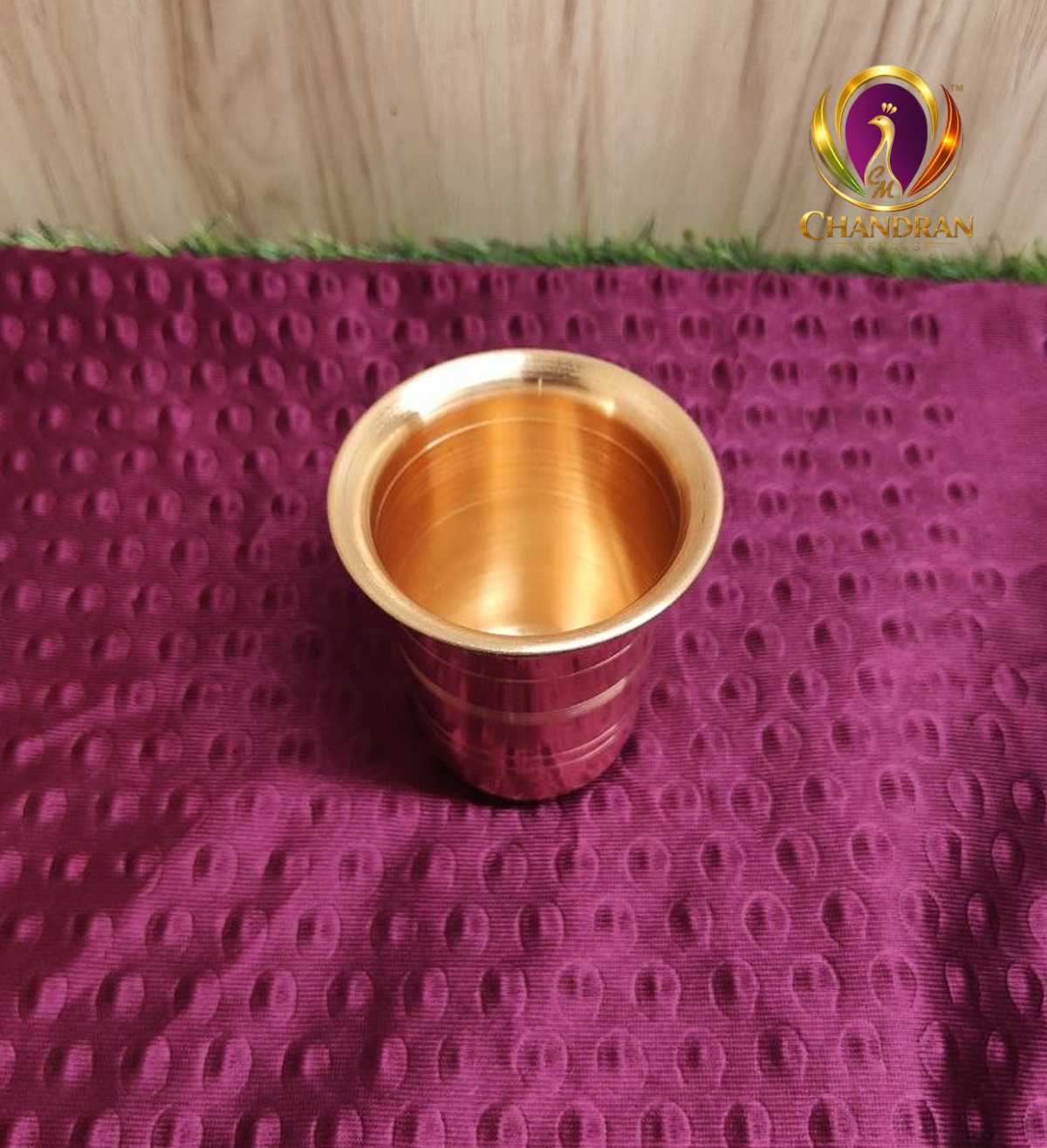 Copper Glass Tumbler 3 Inch last view