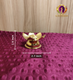 Brass Lotus Agarbatti Stand 1.5 Inch measurements