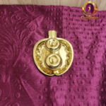 Brass Apple Shaped Haldi Kumkum Box front