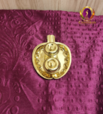Brass Apple Shaped Haldi Kumkum Box front