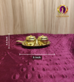 Brass Apple Shaped Haldi Kumkum Box measurements