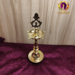 Brass Kashi Kollam Kuthu Vilaku 12 inch front