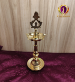 Brass Kashi Kollam Kuthu Vilaku 12 inch view