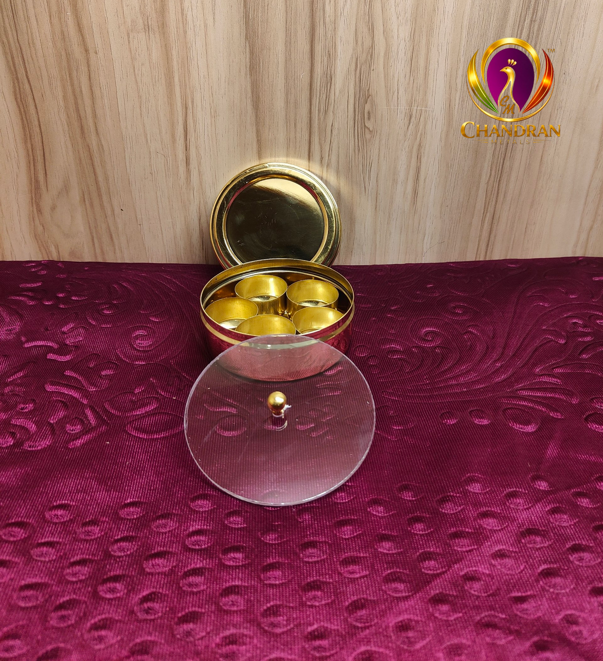 Brass Masala Box 3.7 inch Brass Masala Box 3.7 inch