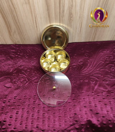 Brass Masala Box 4.2 inch