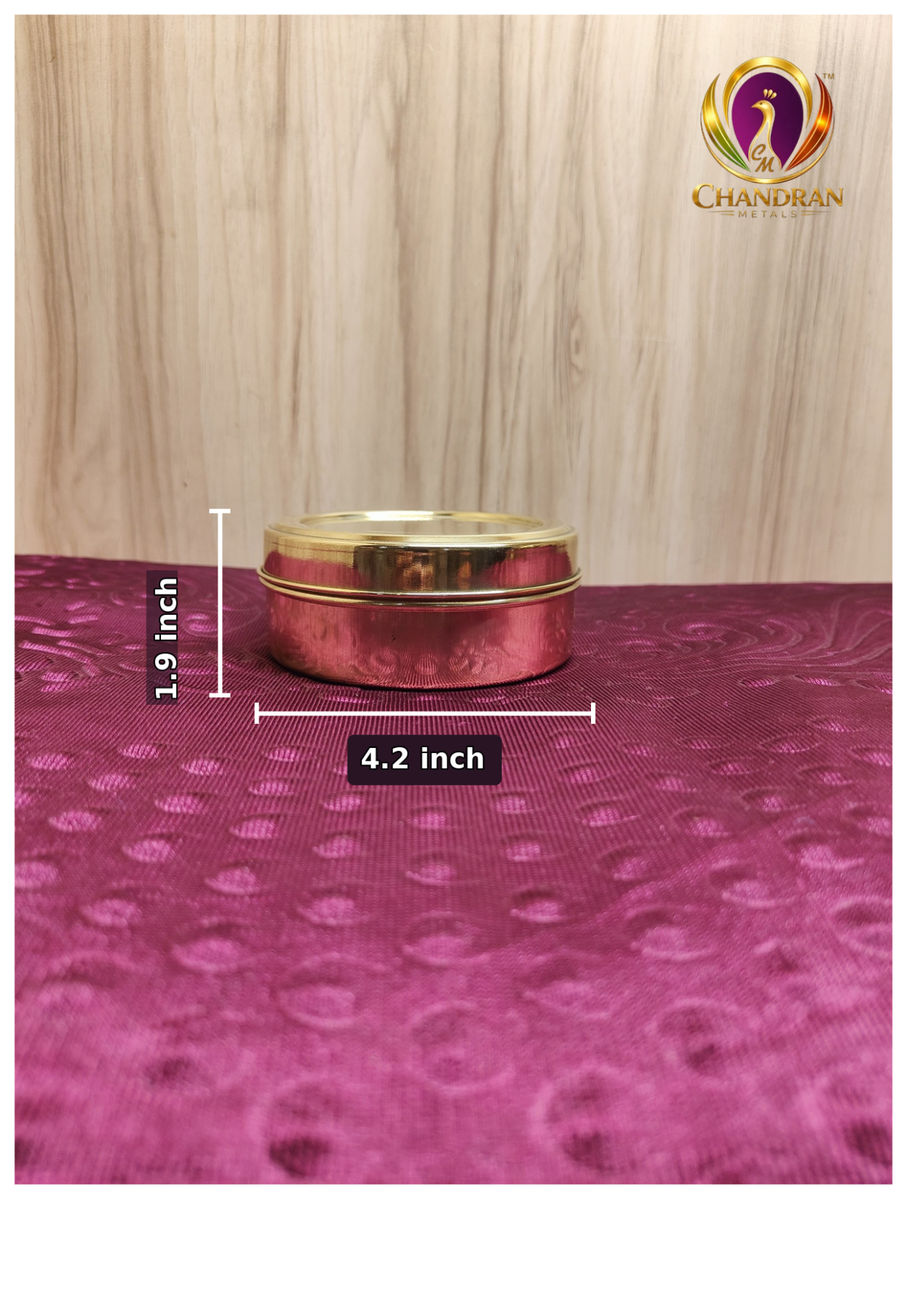 Brass Masala Box 4.2 inch